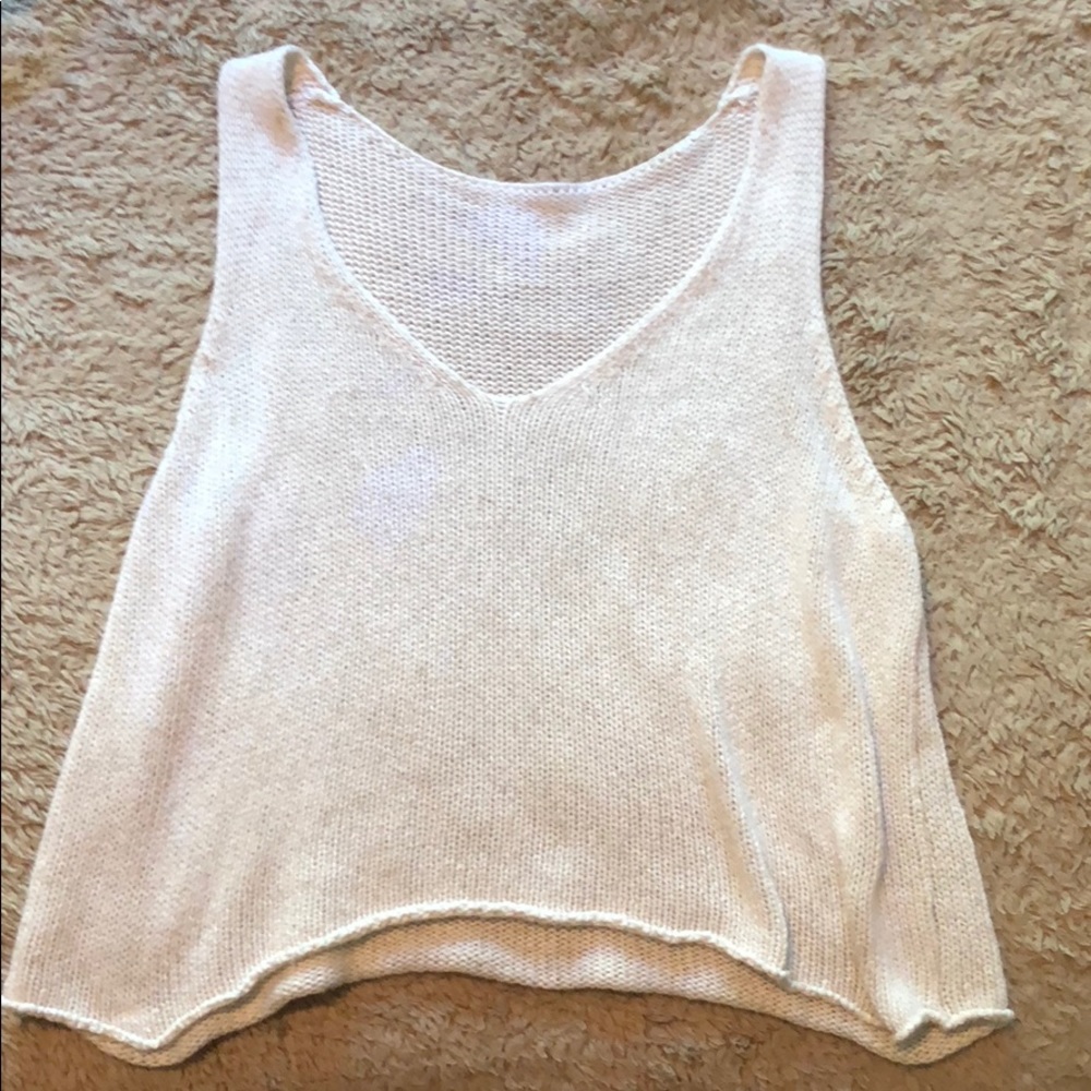 Brandy Melville knit crop top